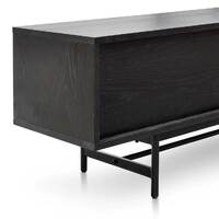 Medena 2.1m Wooden Entertainment TV Unit - Full Black