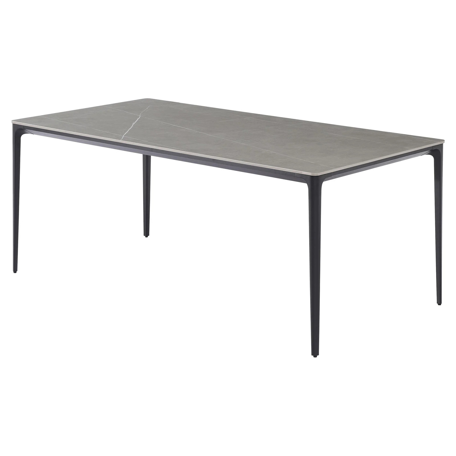 Quay Ceramic Glass Outdoor Dining Table Cement 