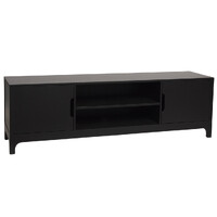 Arco Wooden 2 Door TV Unit, Black