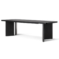 Rockwell 2.4m Elm Dining Table - Full Black