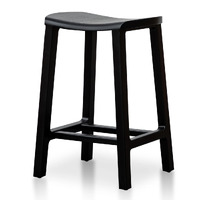 Sammy Wooden Bar Stool - Black