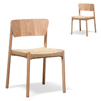 Set of 2 Cassian Rope Seat Dining Chair - Natural