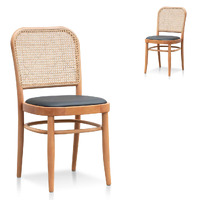 Set of 2 Bentwood Dining Chair, Natural