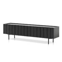 Adele 2m Wooden TV Entertainment Unit - Full Black