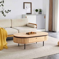 Nola 1.2 Wooden Coffee Table - Natural