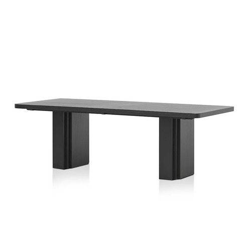 Anton Elm Dining Table - Full Black
