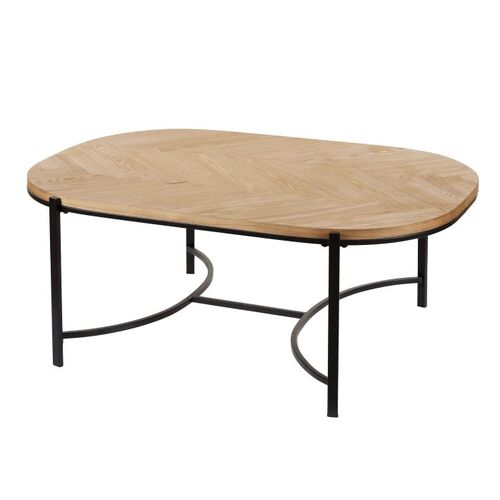 Perry Coffee Table, Natural & Black