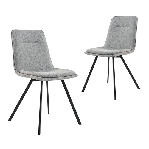 Set of 2 Robels Upholstered Dining Chairs, Grey