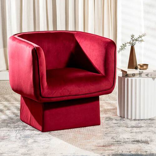 Donna Swivel Occasional Chair, Wine