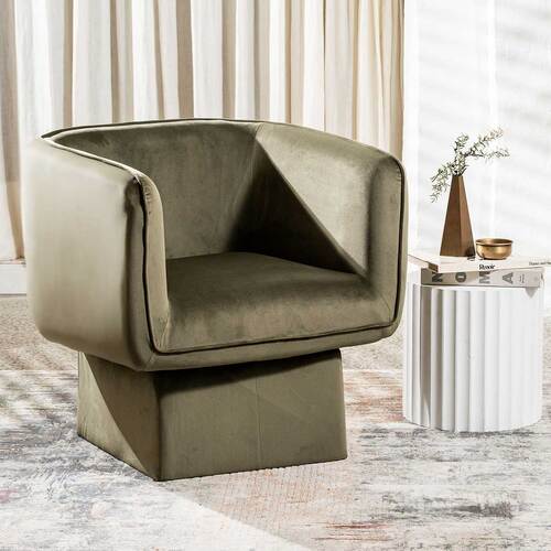 Donna Swivel Occasional Chair, Moss