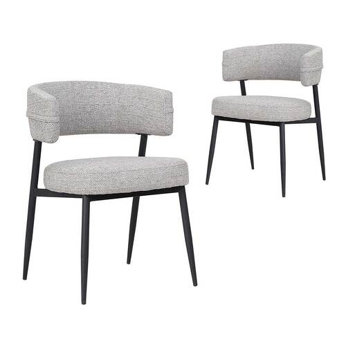 Set of 2 Ambrosi Upholstered Dining Chairs