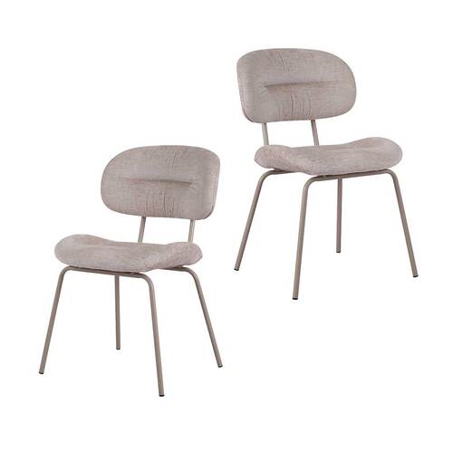 Set of 2 Bailey Dining Chairs, Pearl