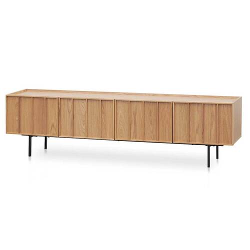 Adele 2m Wooden TV Entertainment Unit - Natural