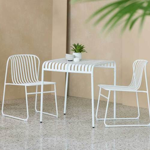 Pesco Outdoor Dining Table, White