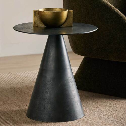 Piet Side Table, Gun Metal