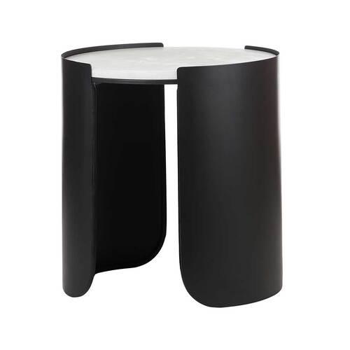 Otto Marble Side Table, Black