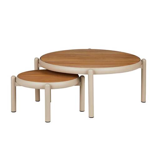 Elwood Outdoor Coffee Table, 2 Piece Set