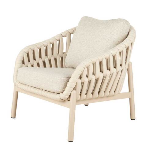 Elwood Outdoor Chair, Cream