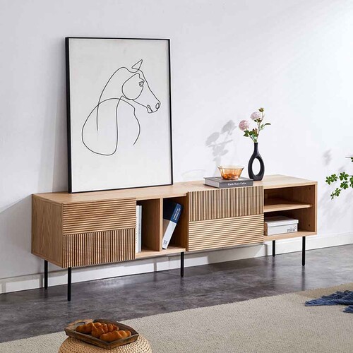 Palma 1.8m Wooden TV Entertainment Unit